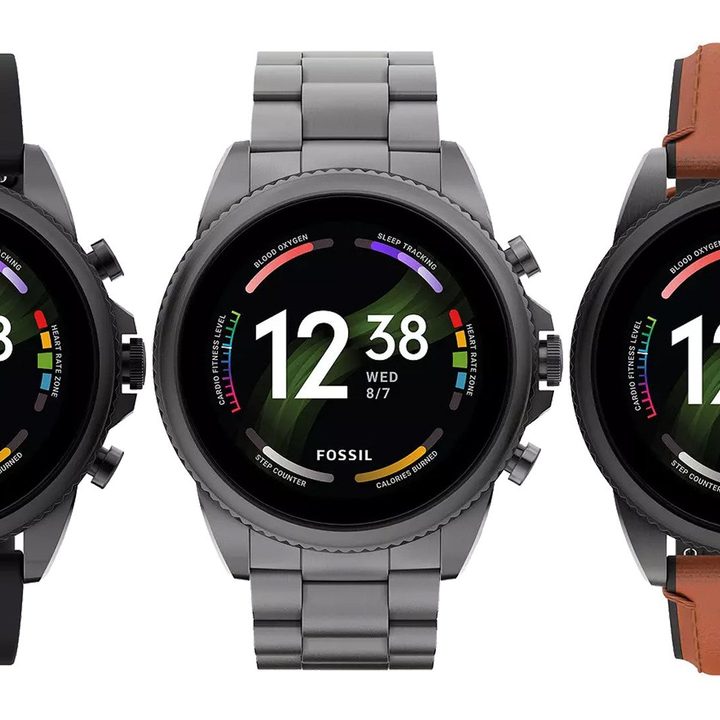 Renders showcasing the Fossil Gen 6 and its strap options.