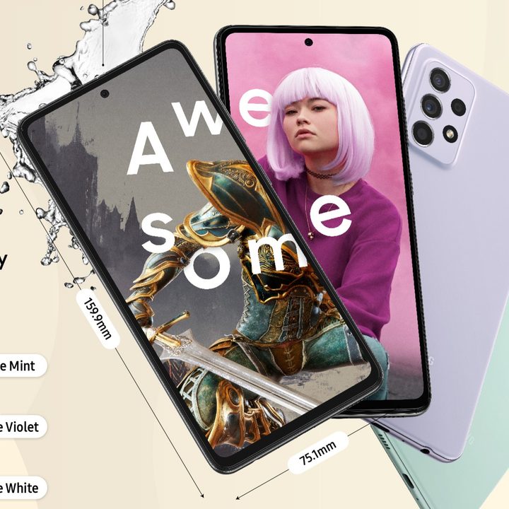 A render of the Galaxy A52s 5g.