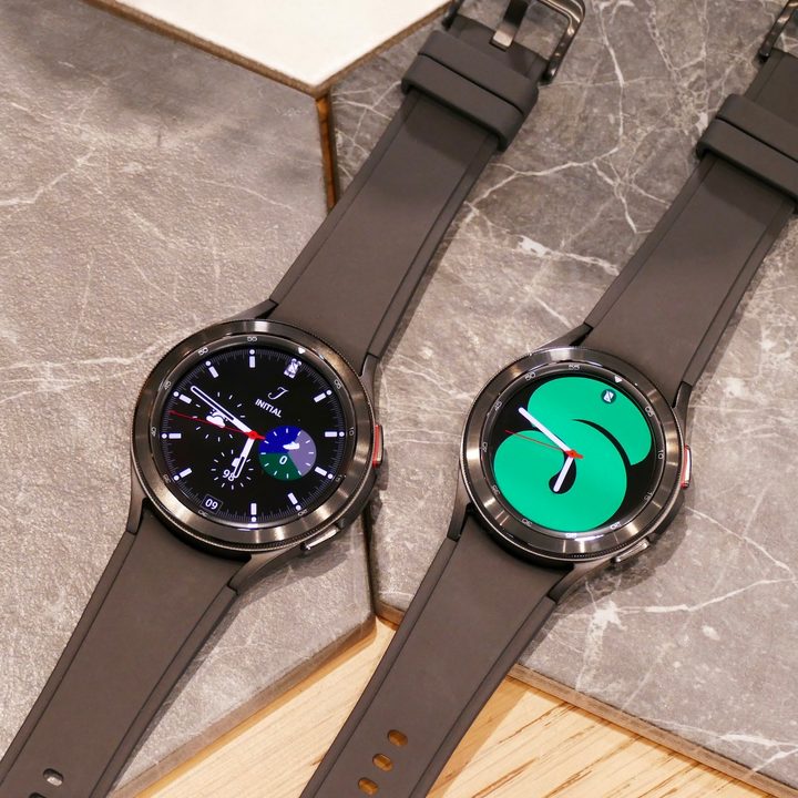 Galaxy Watch 4 Classic in two sizes.