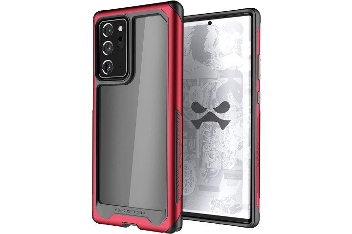 Ghostek Atomic Slim Case with red bumpers for the Samsung Galaxy Note 20 Ultra