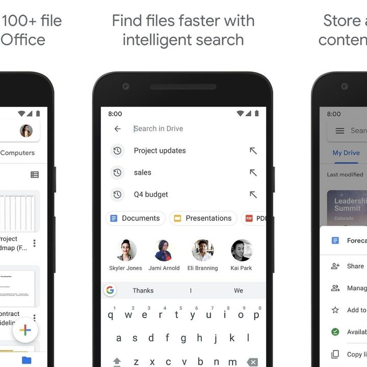 The Google Drive Play Store page.