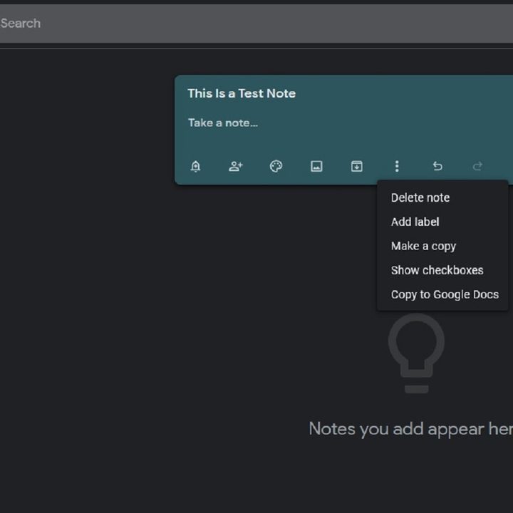 Showing how to add a new note to Google's Keep web app.