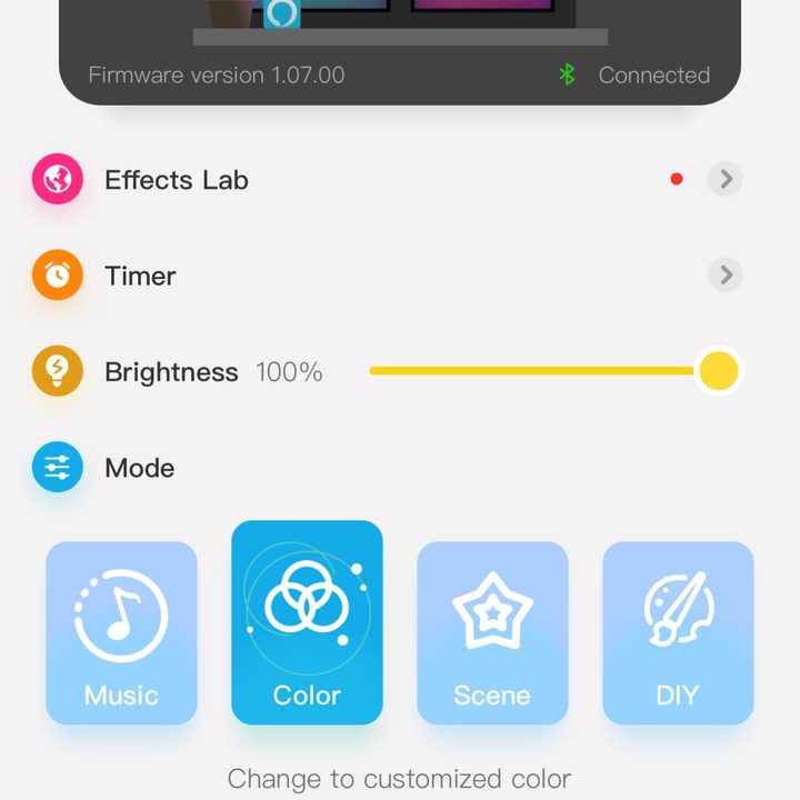 Govee App Main Screen