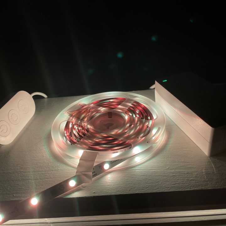 Govee Strip Light Controller at Night