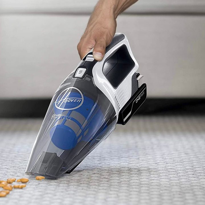 The Hoover ONEPWR being used on carpeting.