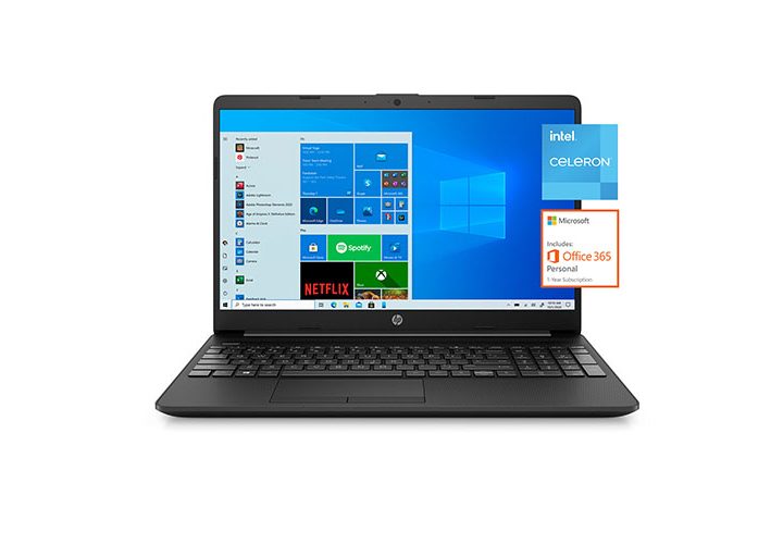 HP 15-dw1001wm on a white background.