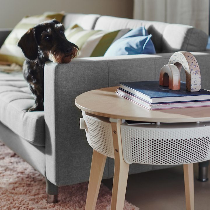 Ikea Starkvind air purifier hiding in plain site.