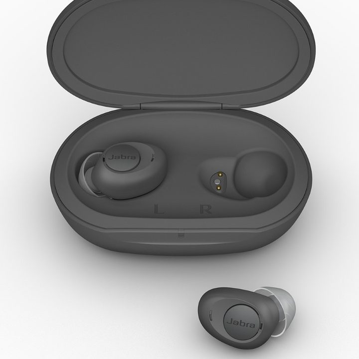 Jabra Enhance Plus true wireless earbuds.