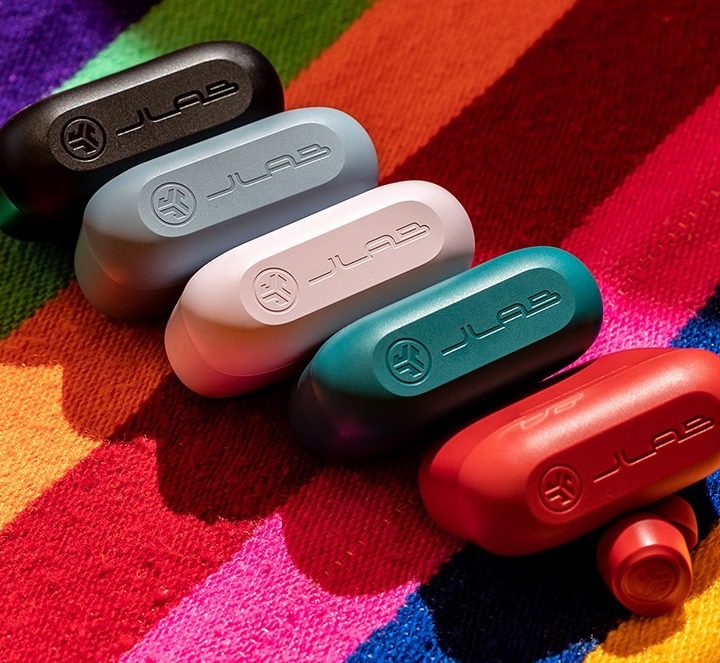 JLab Go Air Pop in multiple colors.