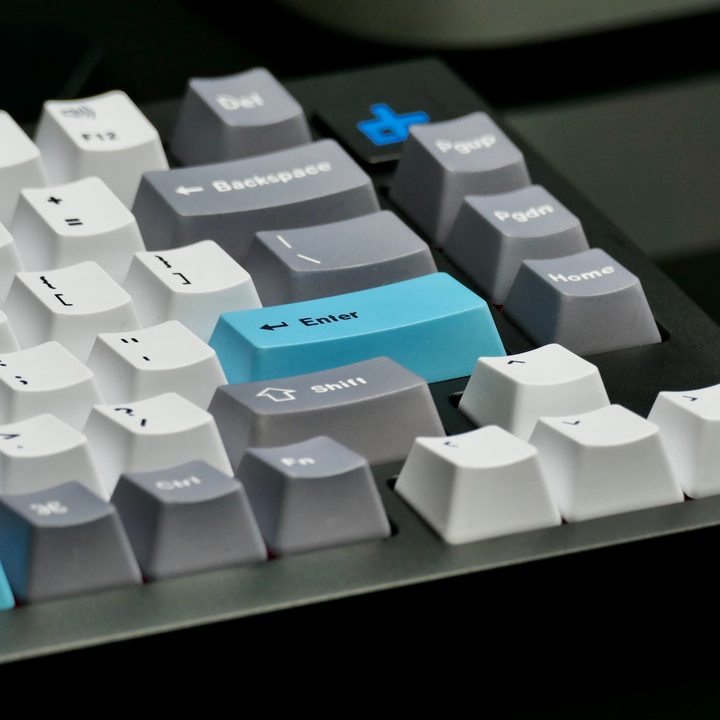 Close-up of the Keychron Q1 keys.