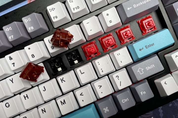 Switches on the Keyboard Q1.