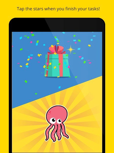 Kids ToDo List app showing completing tasks.