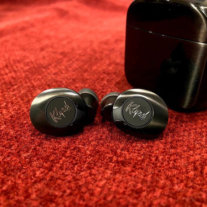 Klipsch T5 II ANC true wireless earbuds.