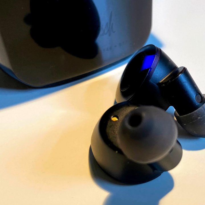Klipsch T5 II ANC true wireless earbuds.