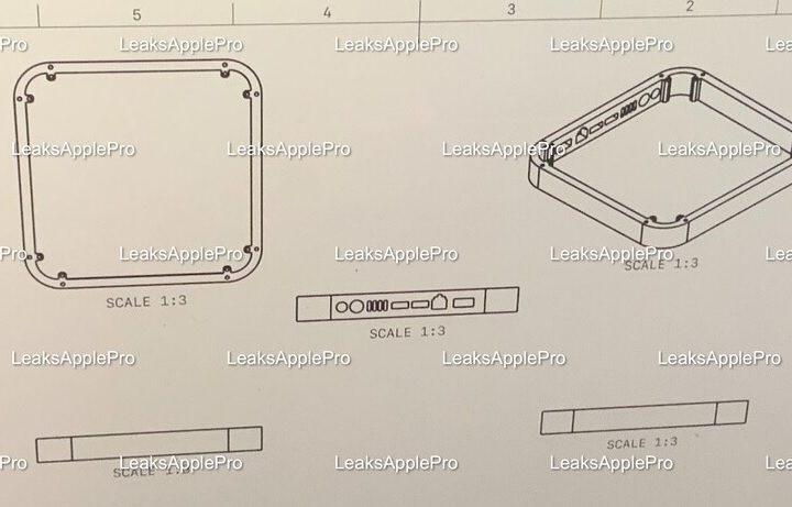 Leaked render of the M1X Mac Mini.