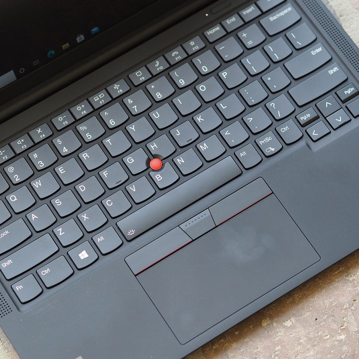 Keyboard and trackpad on the Lenovo ThinkPad X1 Carbon Gen 9.