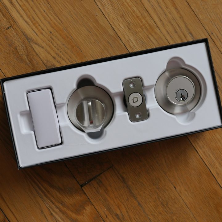 Box containing contents of Level Lock (2021).