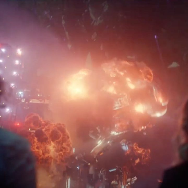 Tom Hiddleston and Sophia Di Martino in the final scene from episode 3 of Loki.