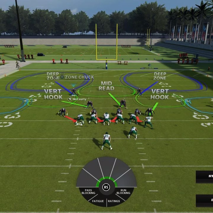 Cover 2 play art in Madden 22.