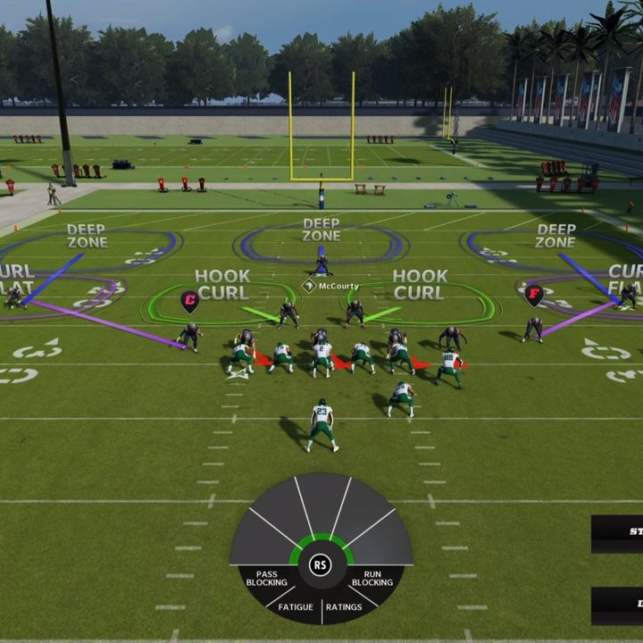 Cover 3 play art in Madden 22.