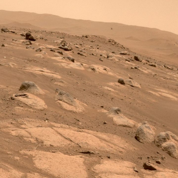 The surface of Mars.
