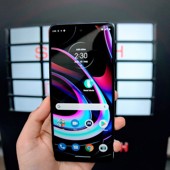 Motorola Edge 144Hz screen.