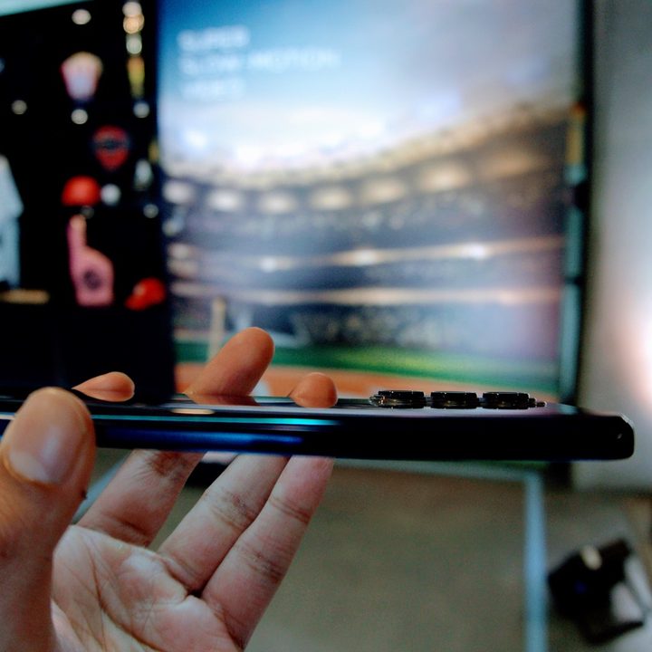 Motorola Edge side shot.