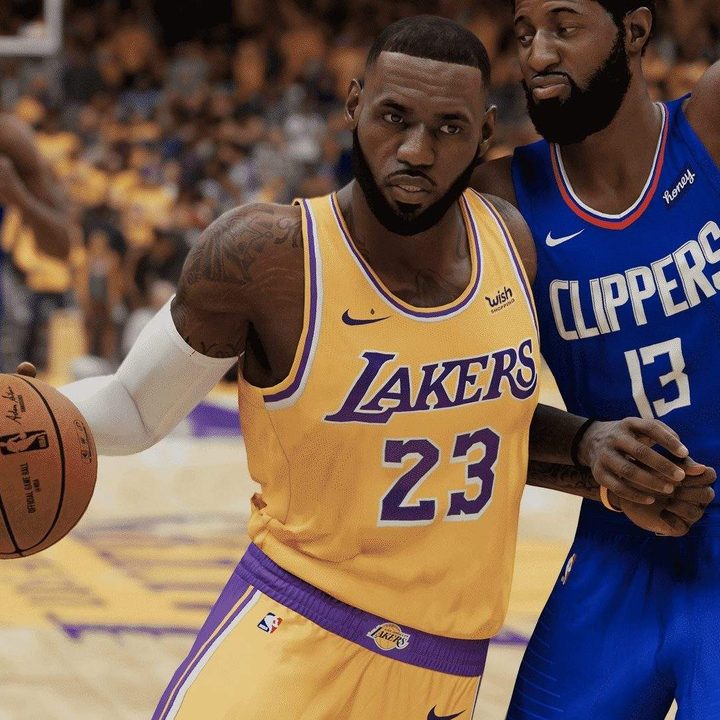 Basketball players in NBA 2K22.