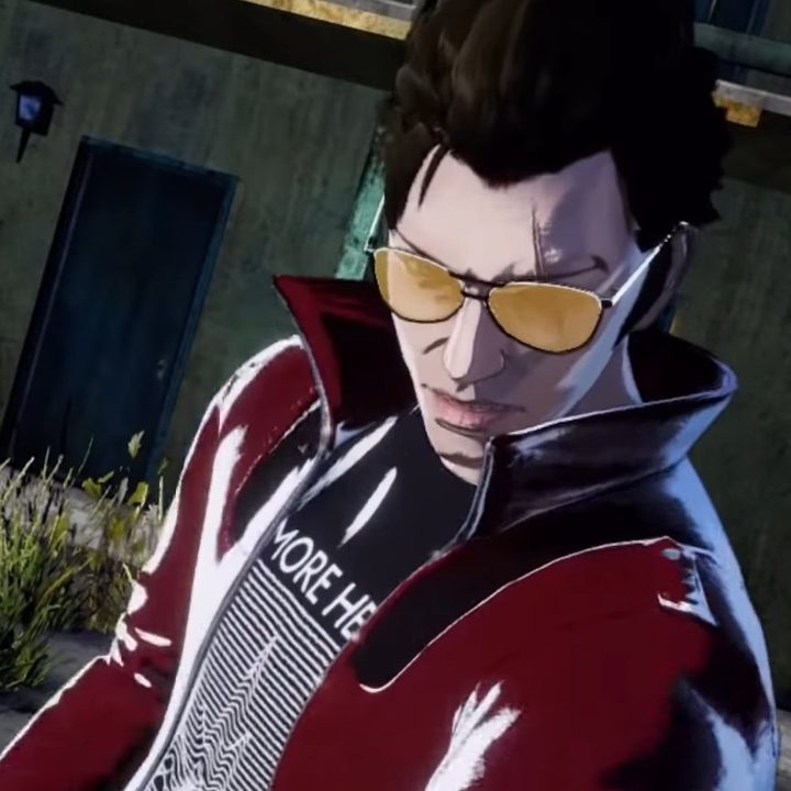 Image of Travis Touchdown scowling in No More Heroes 3.