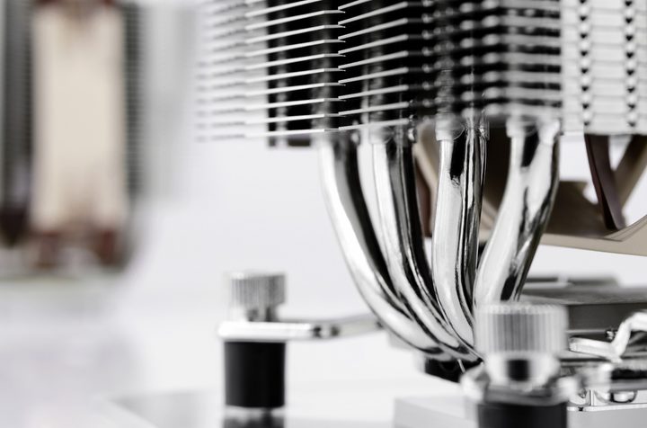 Noctua CPU cooler fin stack.