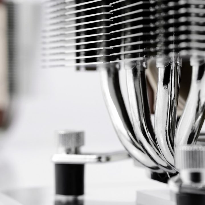 Noctua CPU cooler fin stack.