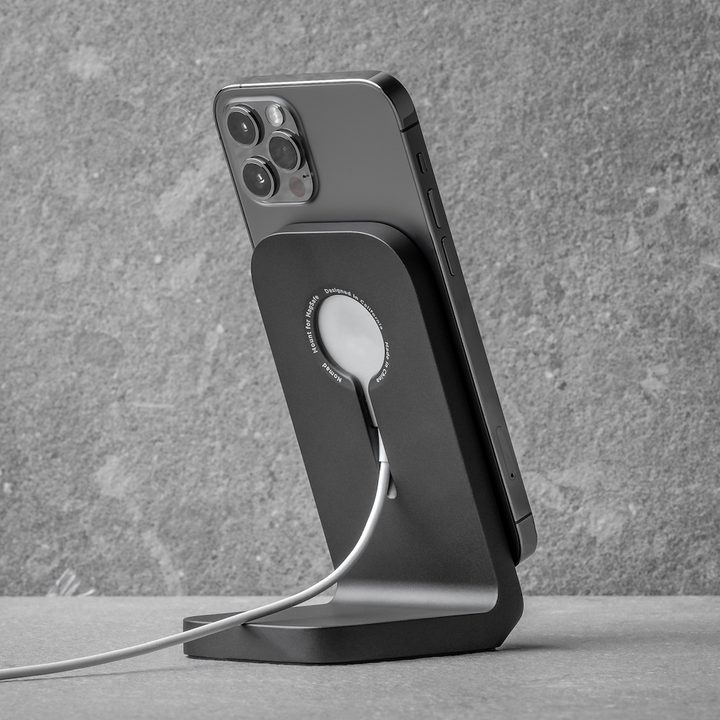 Nomad MagSafe Mount Stand seen from the back.
