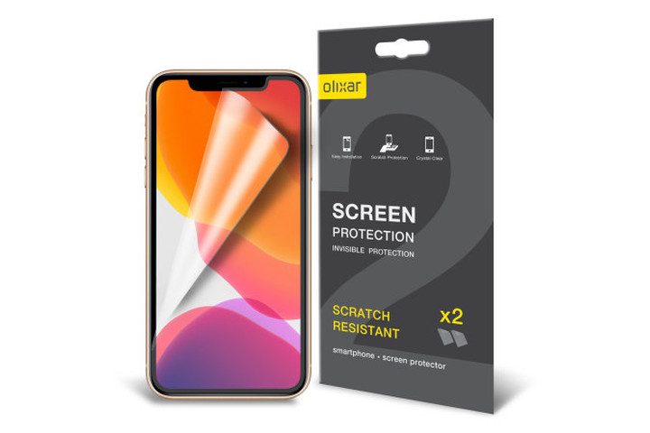 Olixar Film Screen Protector for iPhone 11 Pro Max.