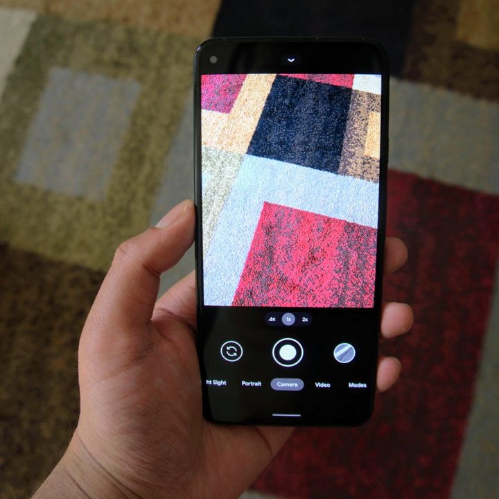 Pixel 5a camera app.