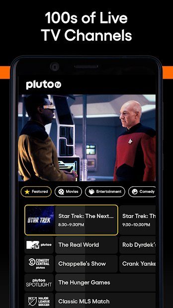 Pluto TV live TV channels.