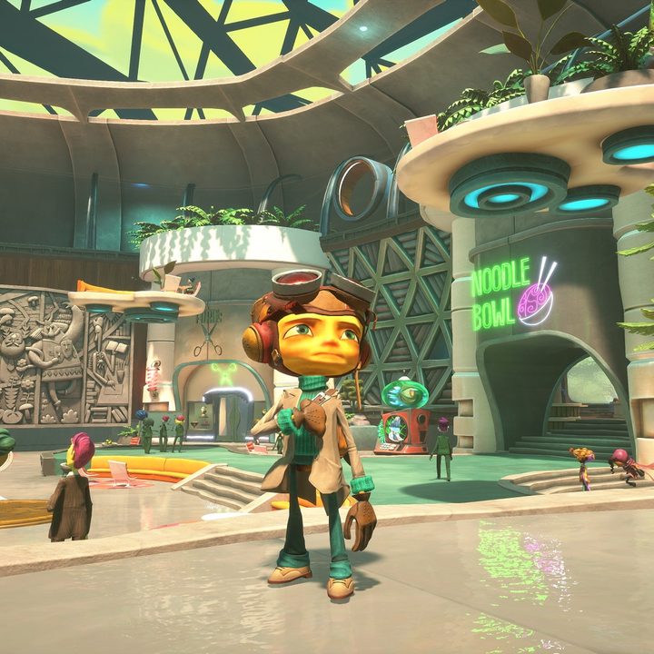 Raz standing in the Motherlobe in Psychonauts 2.