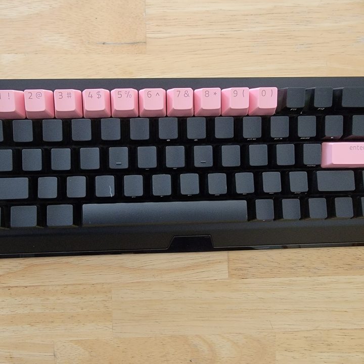 Razer keycap upgrade kit for the number row.