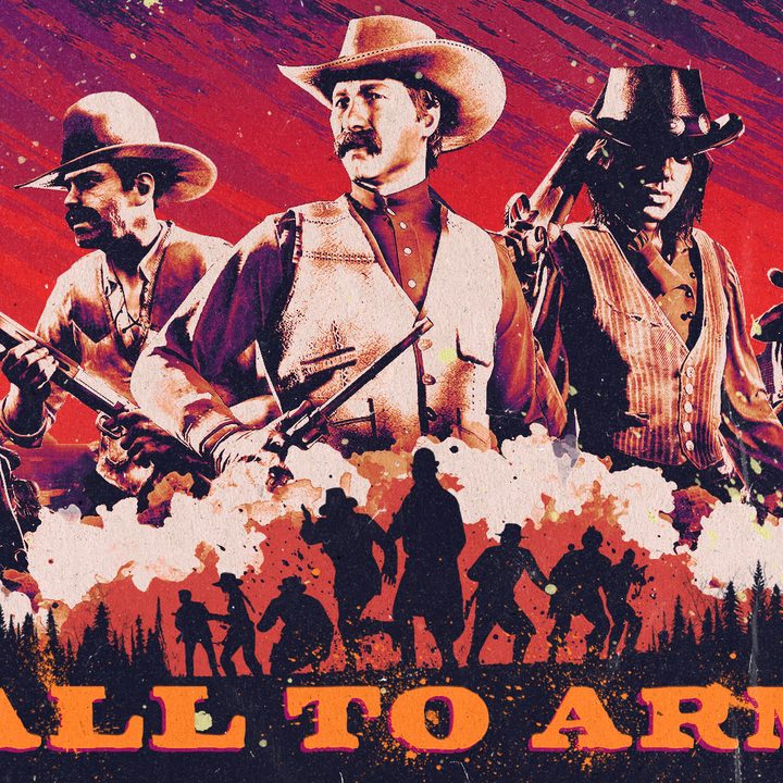 Red Dead Online's Call to Arms poster.
