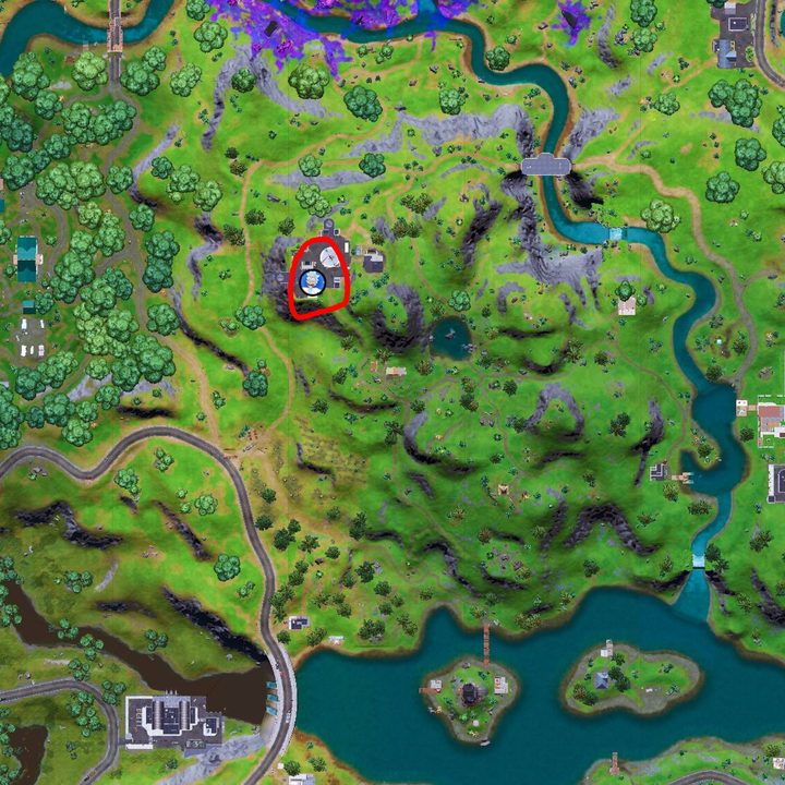 Map of Rick Sanchez in Fortnite.