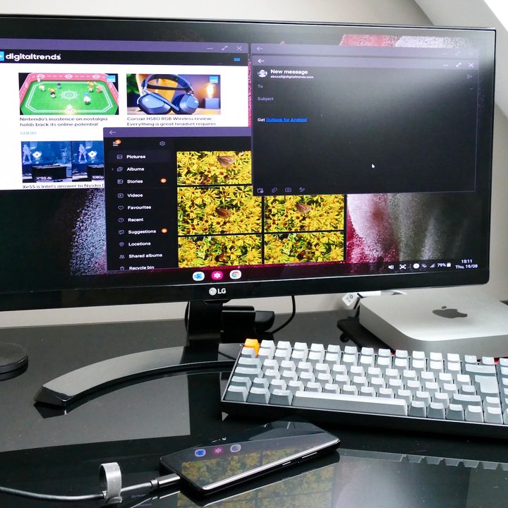 DeX mode and equipment.