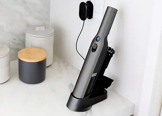 Shark Wandvac on a countertop.