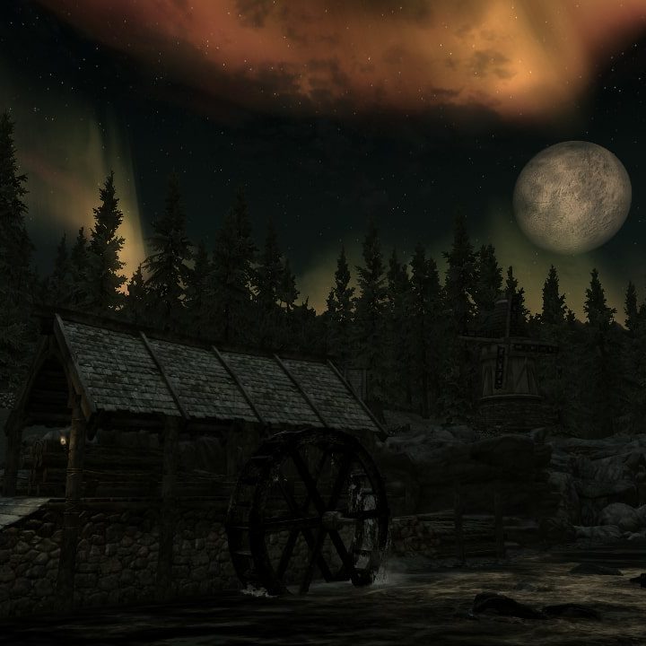 A night in Falskaar, a mod for Skyrim.