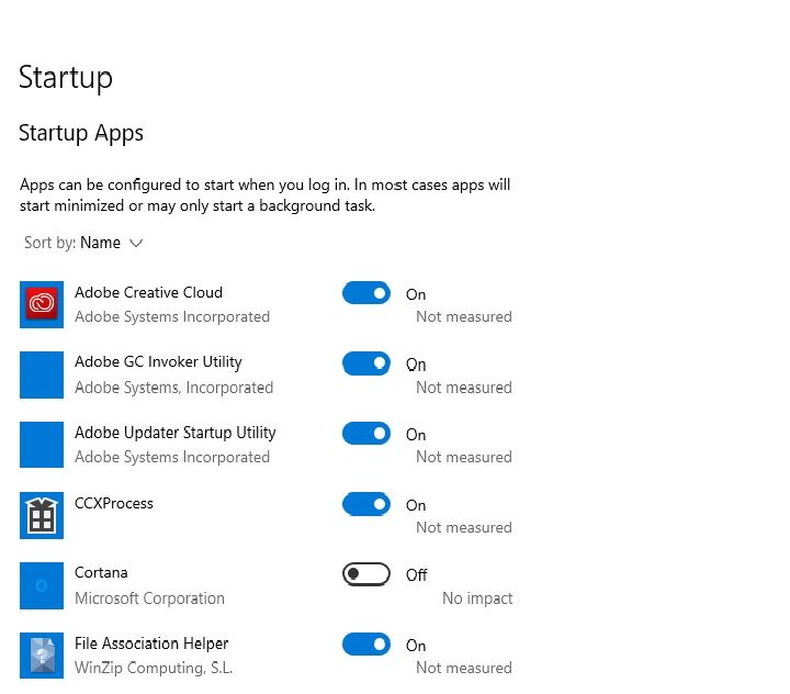 Disabling apps that auto-run at startup.