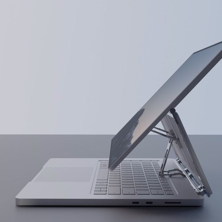An artist concept of the rumored Surface Book Studio.