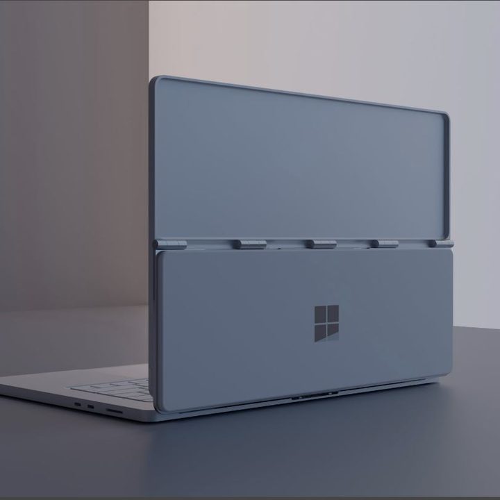 The back lid of the rumored Surface Book Studio.