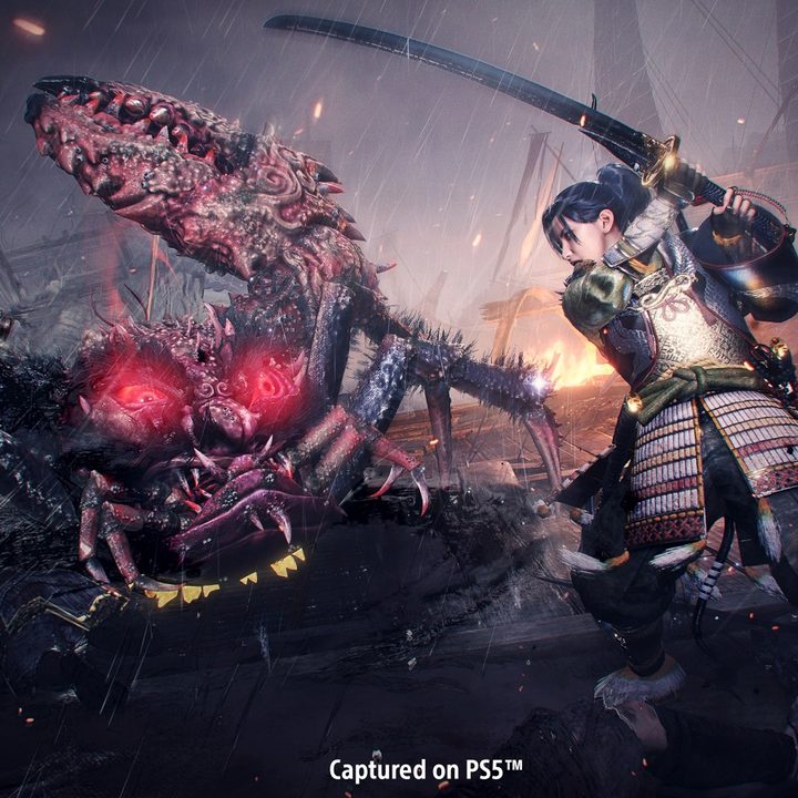 A crab-like demon in The Nioh Collection.