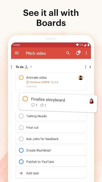 Todoist app see it all with Boards.