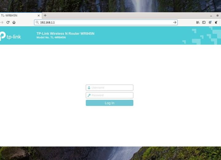 The TP-Link login page.