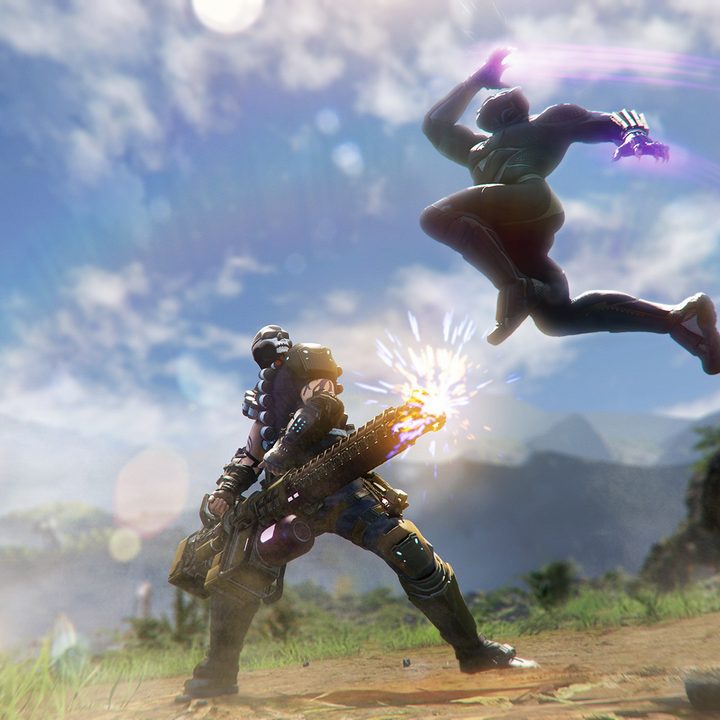 Black Panther pounces on an enemy in War for Wakanda.