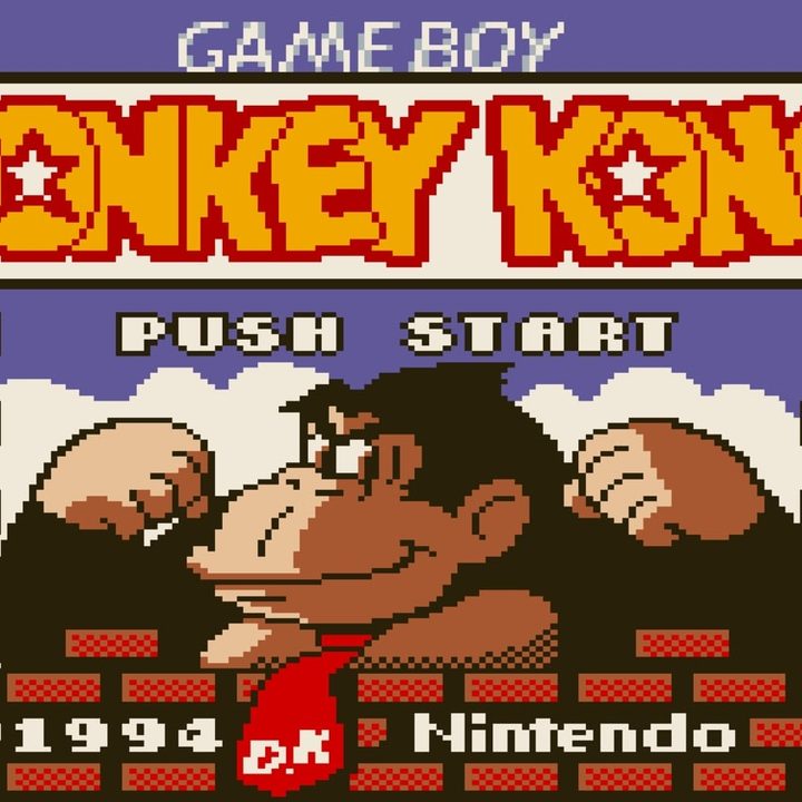 The menu screen of Donkey Kong 1994.